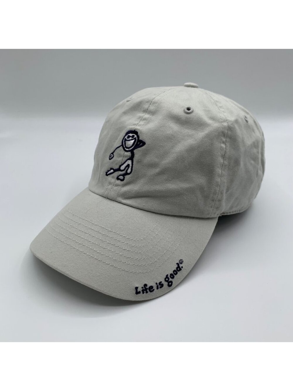 Life Is Good Unisex Golf Theme Khaki Relaxed Fit Strapback Hat